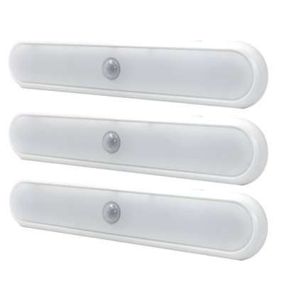 LITWOW 3pack homelife interior movement motion sensor wall closet light switch 3 way bathroom battery cupboard light with sensor